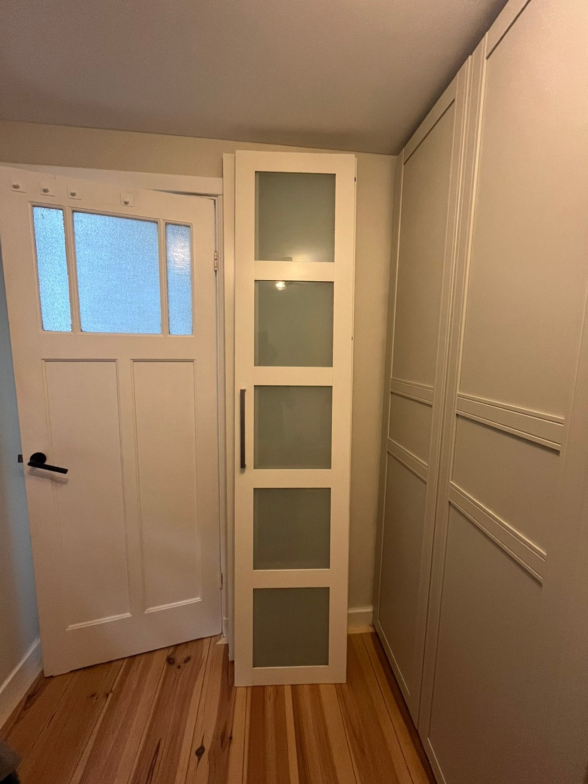 3x IKEA PAX deuren 229 cm met matglas + handgrepen, Ophalen, Gebruikt, 50 tot 100 cm, 200 cm of meer