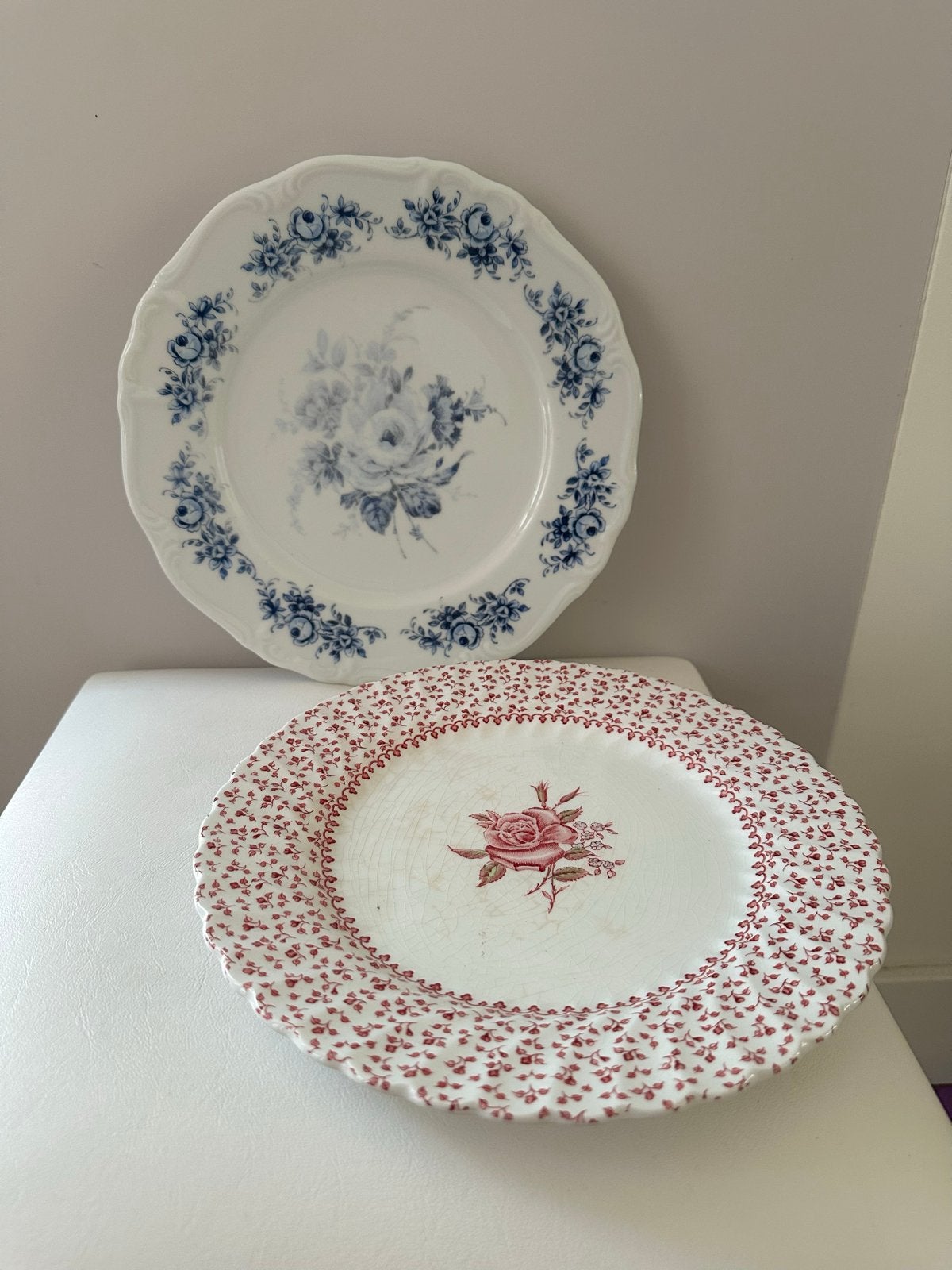 Set van 2 vintage sierborden | Edelstein Bavaria & Johnson B, Antiek en Kunst, Ophalen of Verzenden