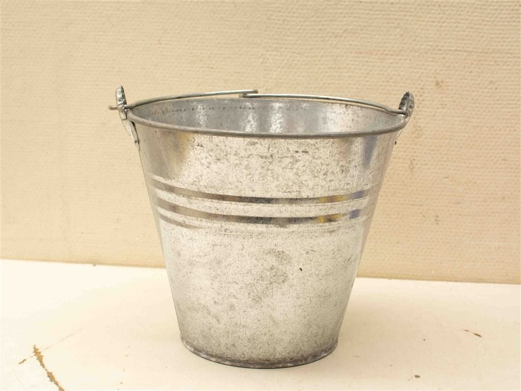 Metalen emmer 38605, Huis en Inrichting, Emmers, Ophalen of Verzenden, Gebruikt, Kunststof