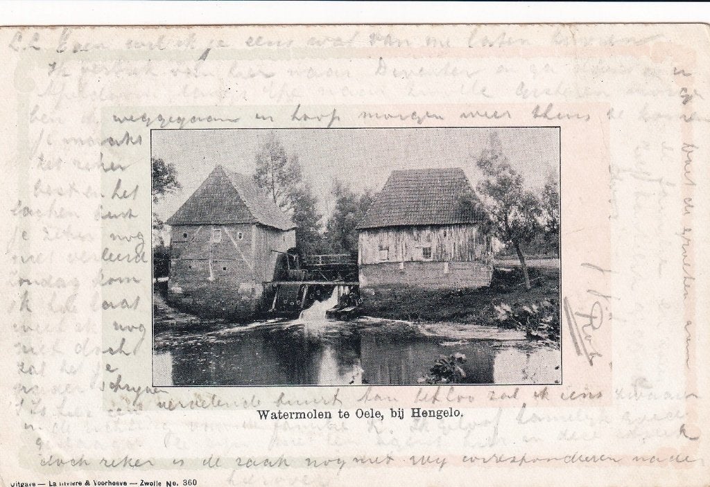 Hengelo, Oele, Watermolen., Verzenden, Voor 1920, Gelopen, Overijssel