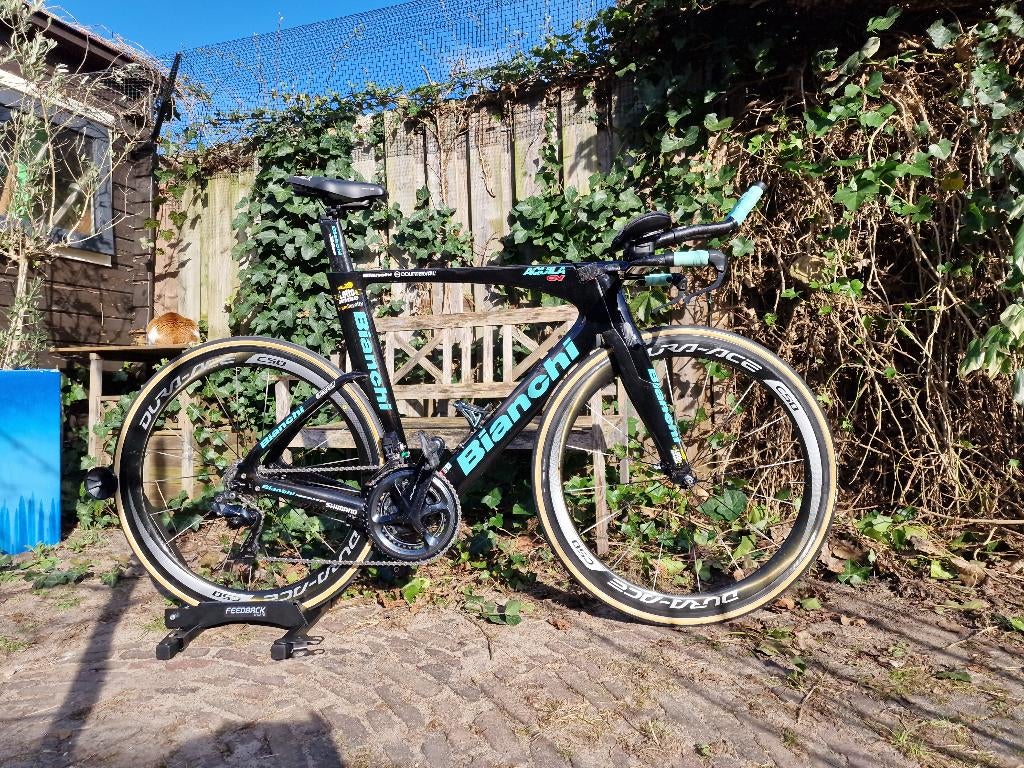 Bianchi Aquila CV Dura Ace Di2 Carbon Racefiets 58 + wielen, Heren, 57 tot 61 cm, Meer dan 20 versnellingen, Ophalen