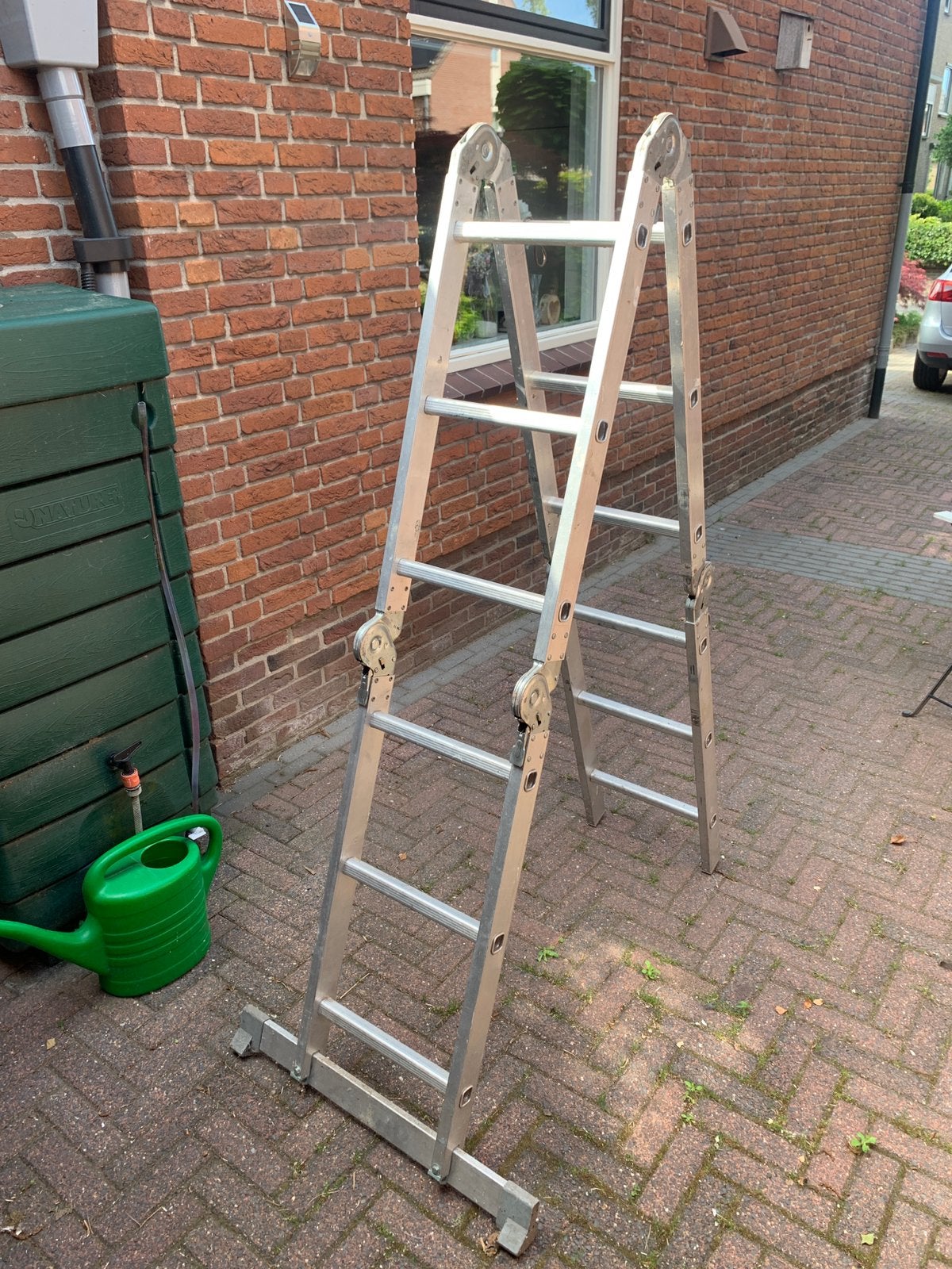 Ladder aangeboden, Ophalen, Zo goed als nieuw, Ladder, Opvouwbaar of Inschuifbaar