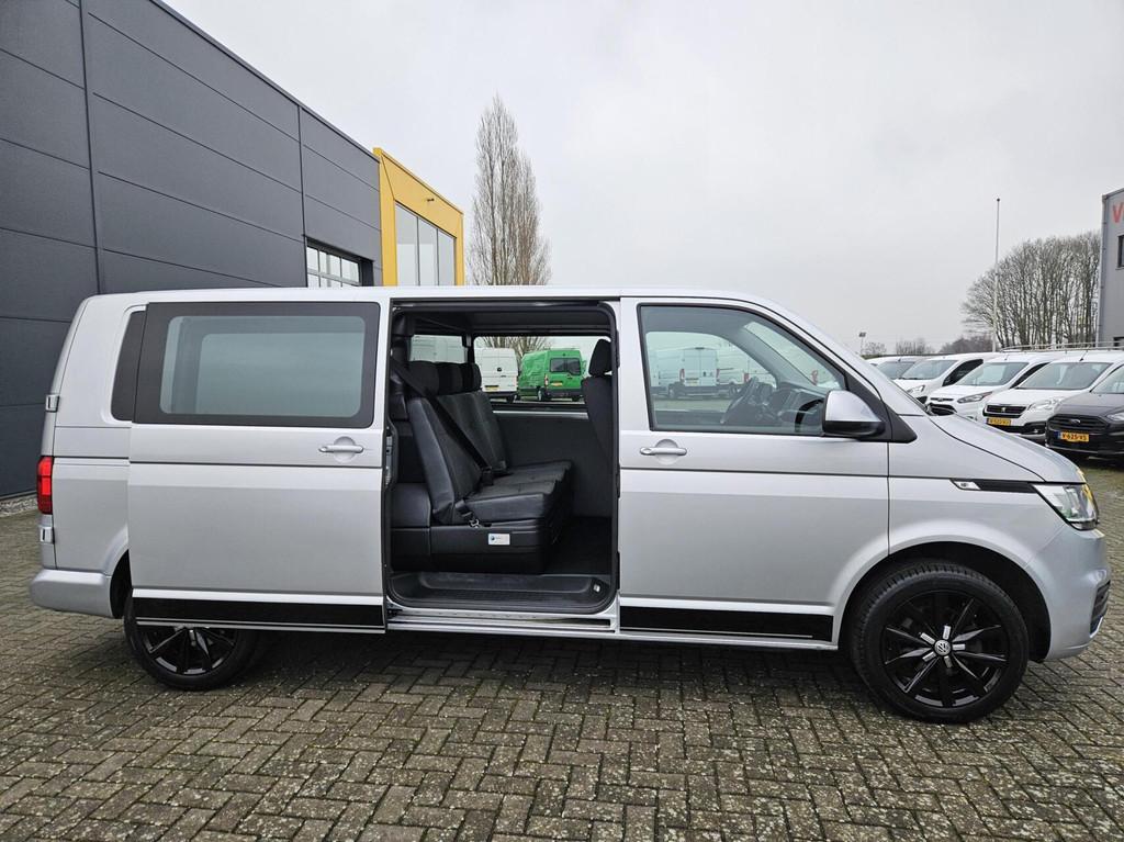 Volkswagen Transporter 2.0 TDI L2H1 DC Cruise 150pk Glaslook, Auto's, Bestelauto's, Gebruikt, Euro 6, 4 cilinders, 150 pk