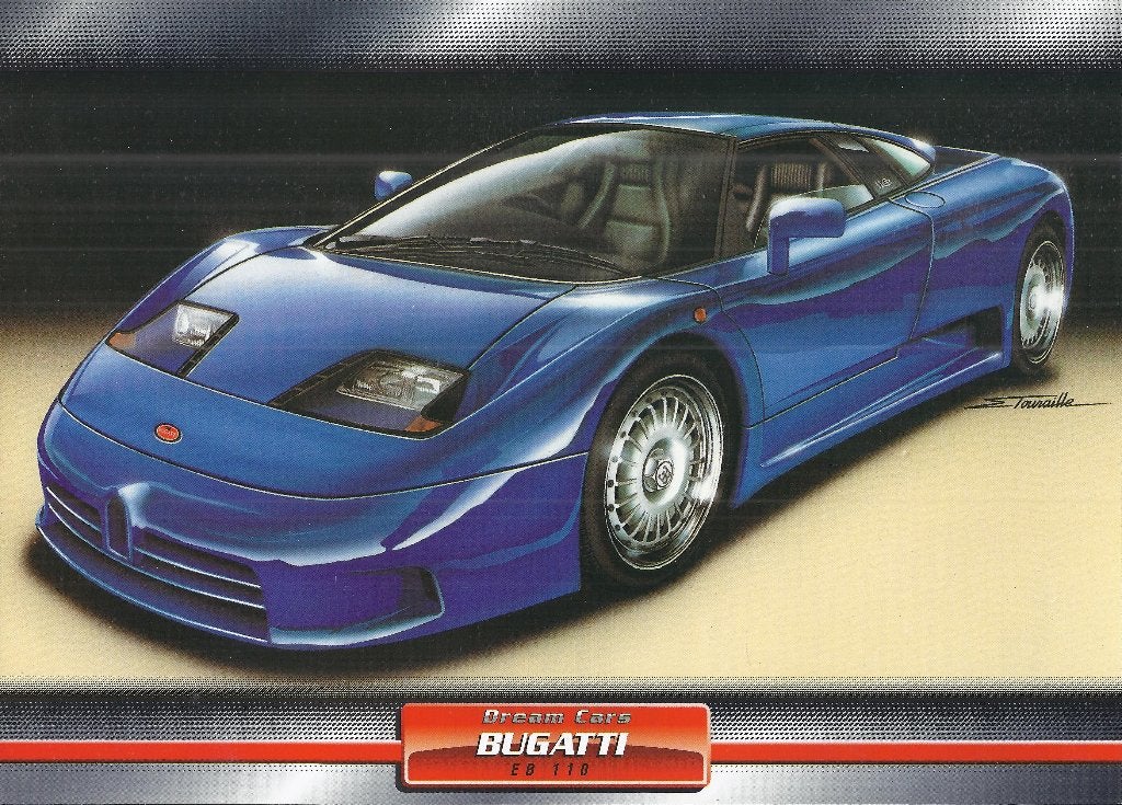 Ma2 foto bugatti eb 110 l, Ophalen of Verzenden, 1980 tot heden, Zo goed als nieuw, Overige onderwerpen