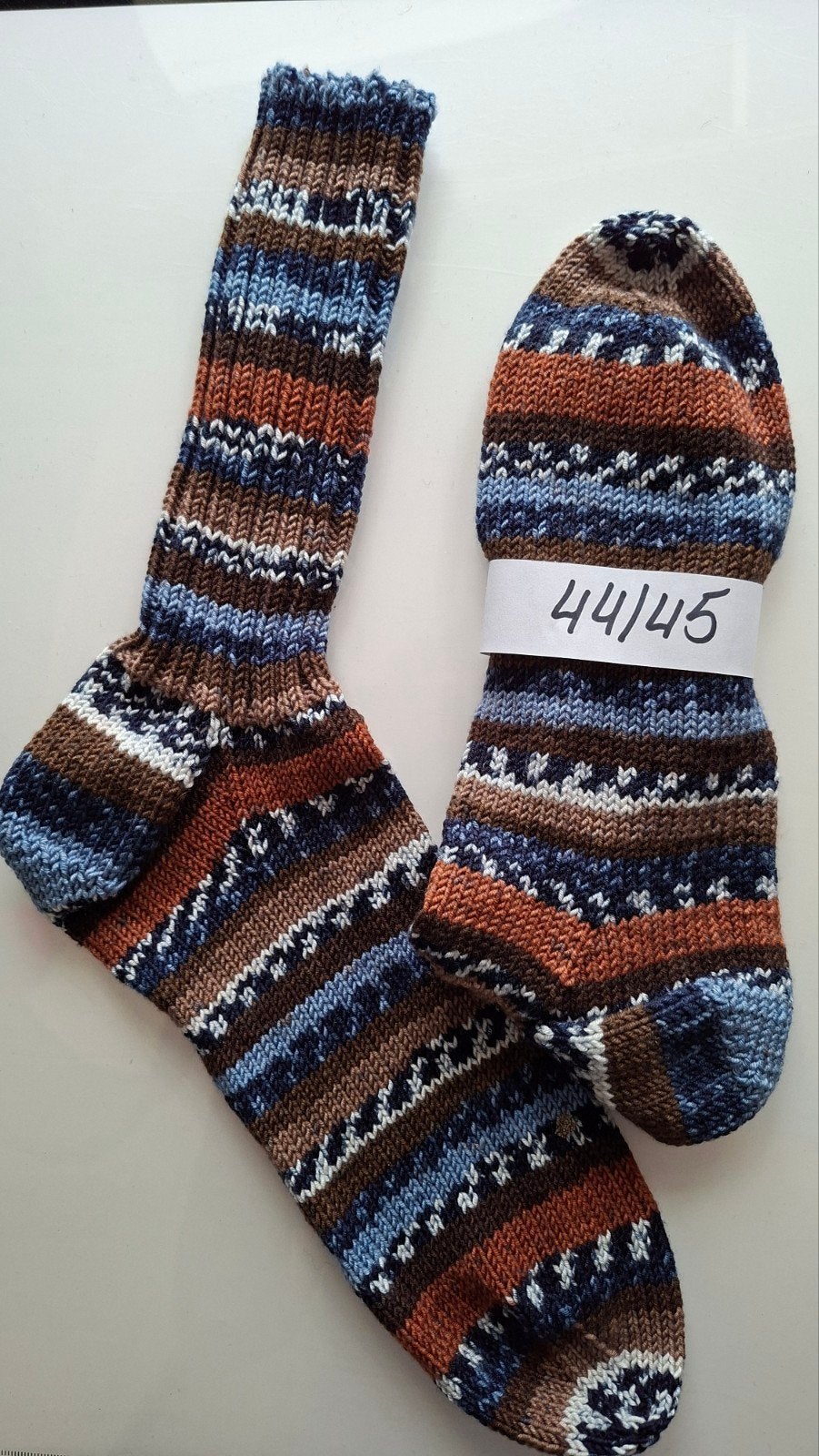 Mooie handgebreide heren sokken, maat 44/45, Overige kleuren, Nieuw, Ophalen of Verzenden, Maat 39 t/m 42