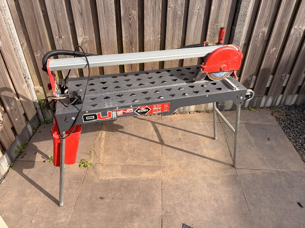 Rubi Tegelzaag 850mm, Ophalen, Minder dan 30 mm, Overige typen, 600 tot 1200 watt