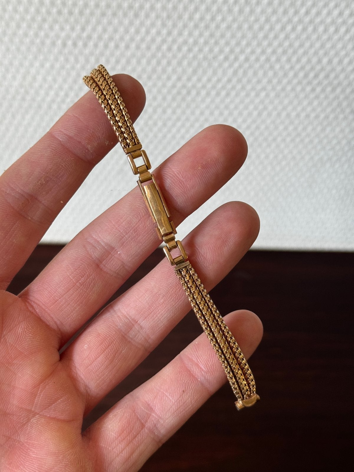 Vintage Verguld Horloge Bandje voor Dames Horloge Double, Sieraden, Tassen en Uiterlijk, Horloges | Dames, Overige merken, Zakhorloge