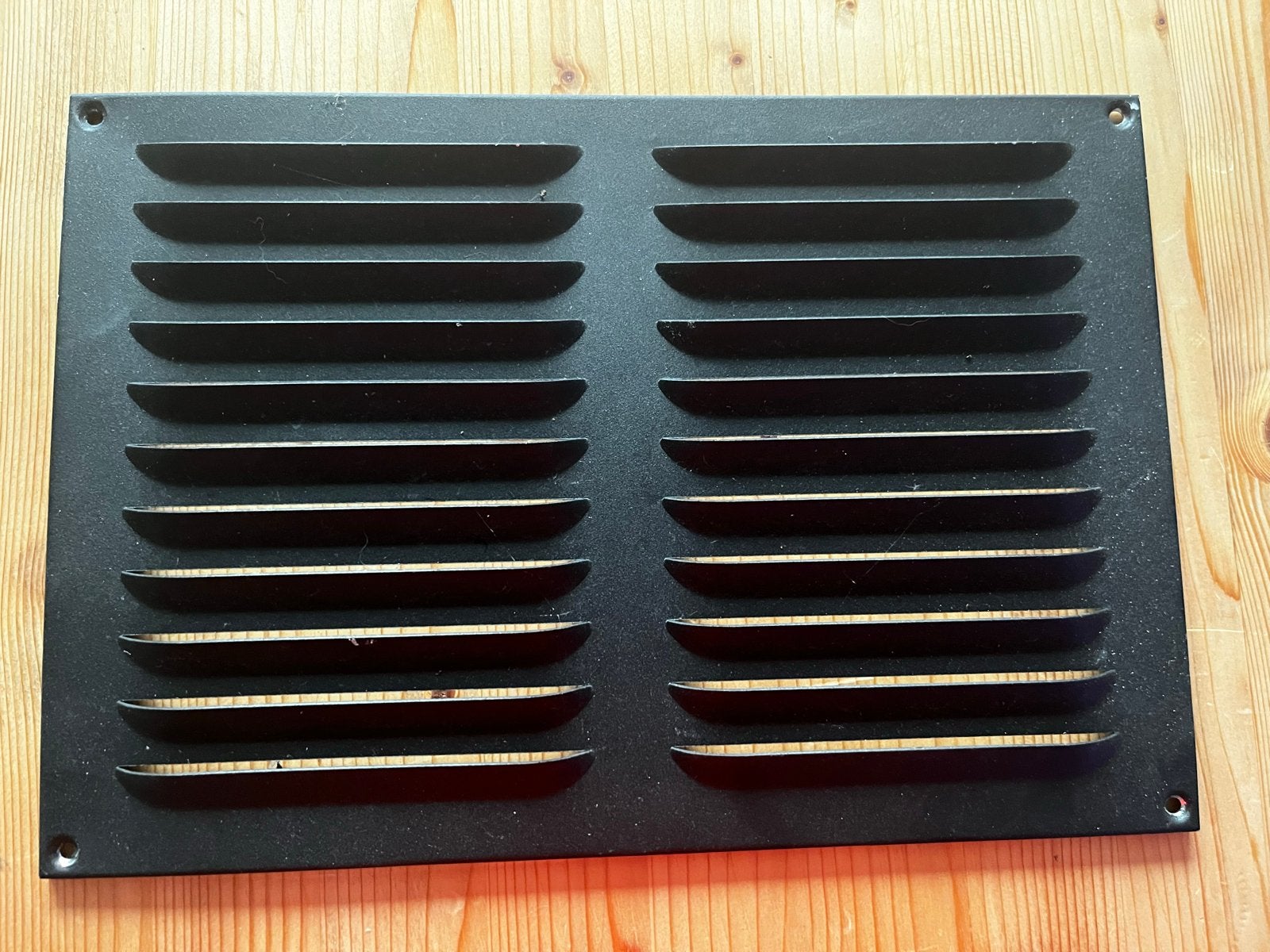 Zwart ventilatierooster / schoepenrooster, Ophalen of Verzenden, Gebruikt, Ventilator