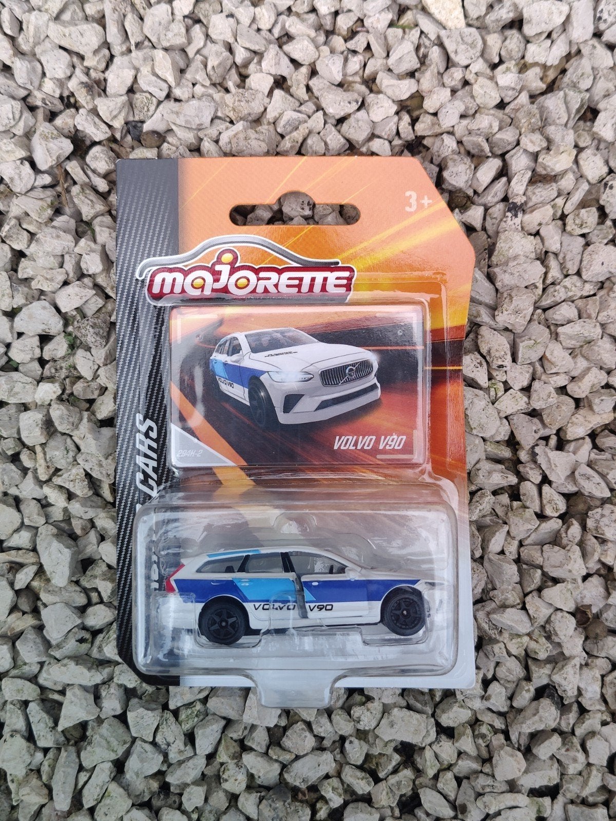 Majorette Volvo V90 WIT BLAUW, Ophalen of Verzenden, Auto