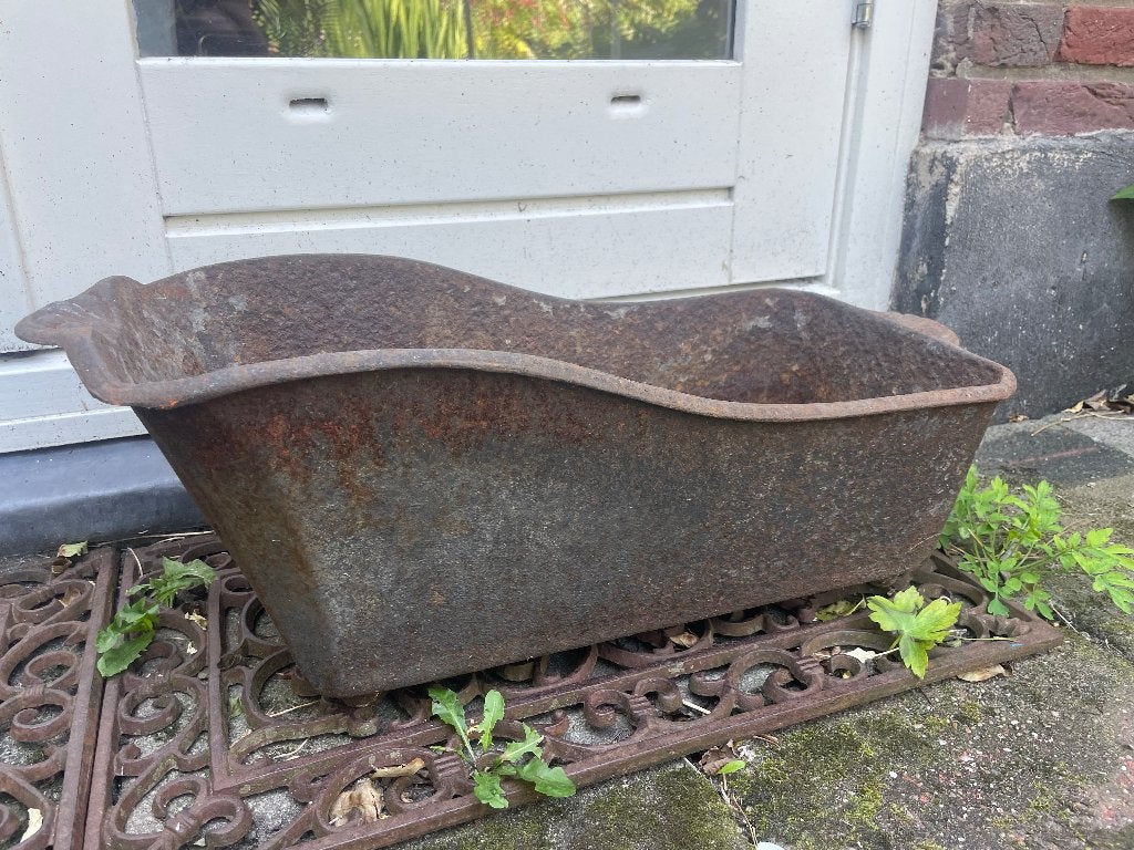 Metalen bak, Tuin en Terras, Ophalen, Gebruikt, Minder dan 30 cm, Balkon