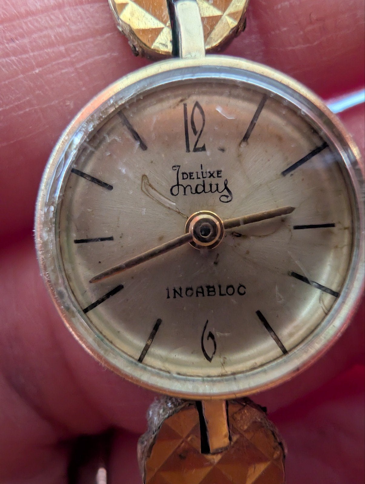 indus de luxe dames vintage horloge, Overige merken, Verguld, Goud, 1960 of later