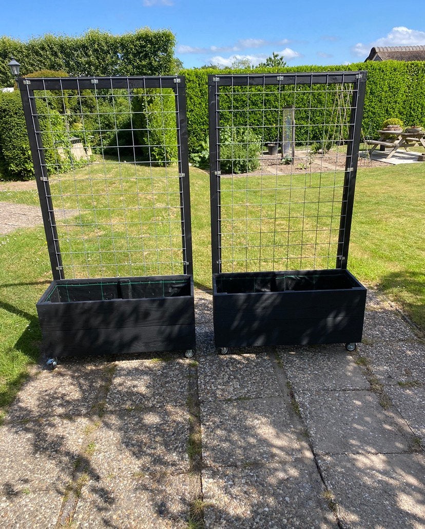 Plantenbakken voor tuin terras balkon op maat gemaakt, Balkon, Ophalen of Verzenden, Zo goed als nieuw, Rechthoekig