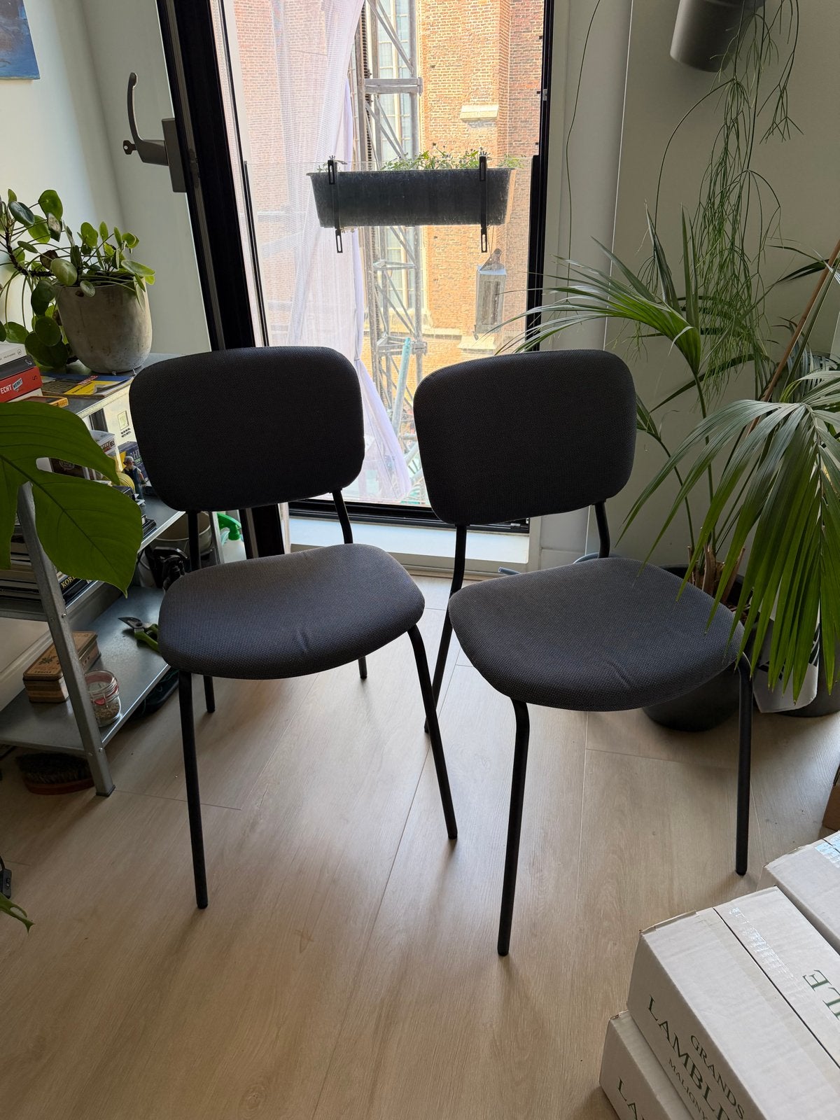 IKEA Karljan stoelen - 4 stuks, Huis en Inrichting, Stoelen, Ophalen, Twee, Zo goed als nieuw, Metaal