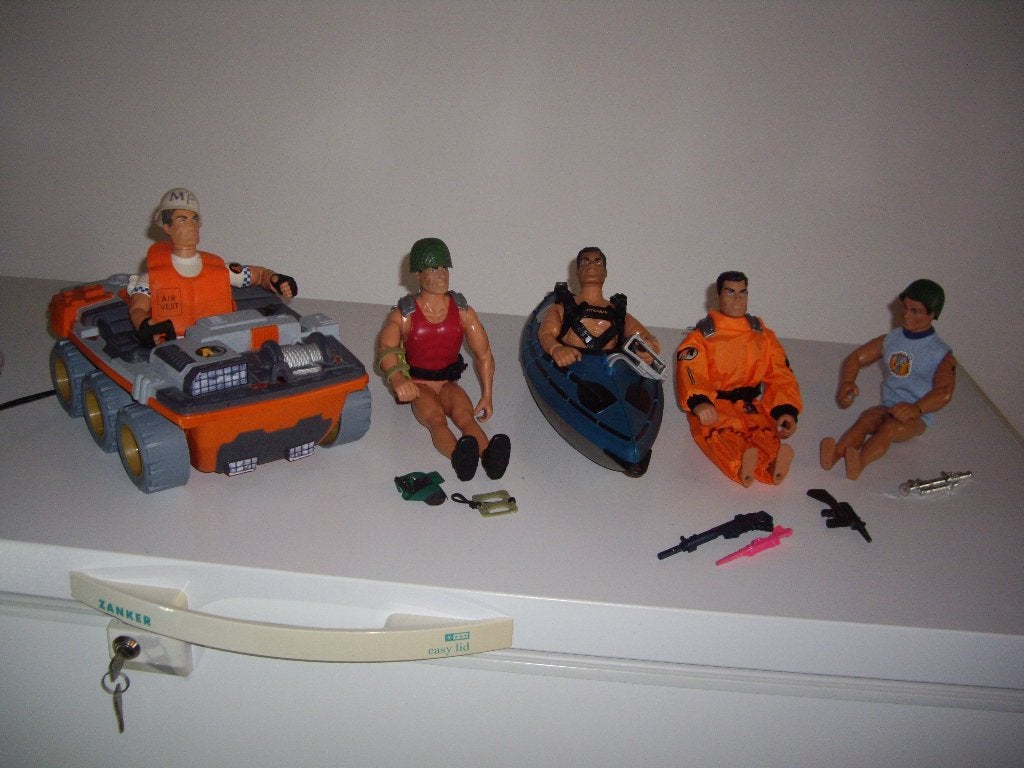 actionman poppen met acc, Ophalen, Zo goed als nieuw