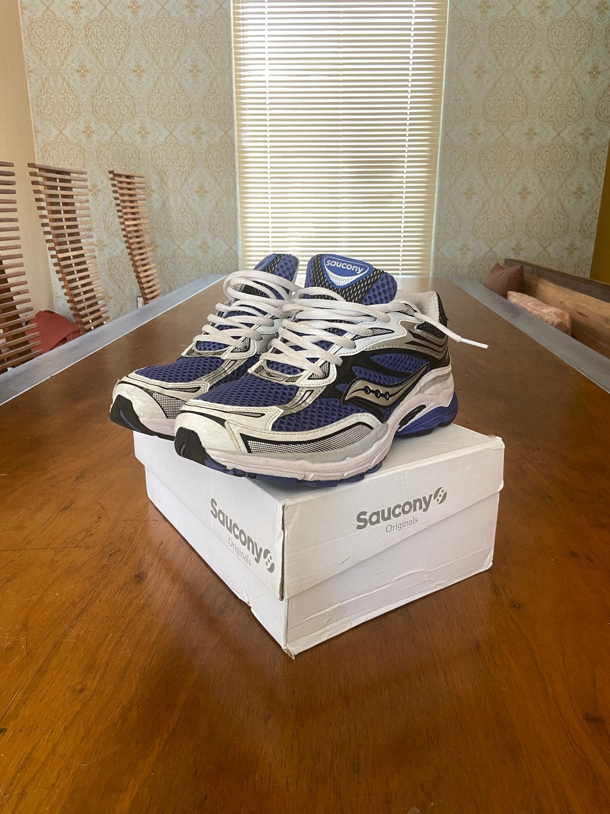 Saucony Omni 9 Sneakers navy blue- Maat 43, Kleding | Heren, Ophalen of Verzenden, Nieuw, Blauw, Sneakers of Gympen