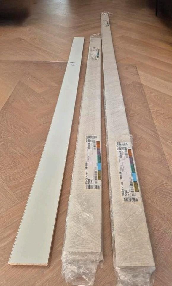 Nieuw! 10meter keukenplint creme/gebroken-wit of zuiver wit, Ophalen, Nieuw, Mdf, 250 cm of meer