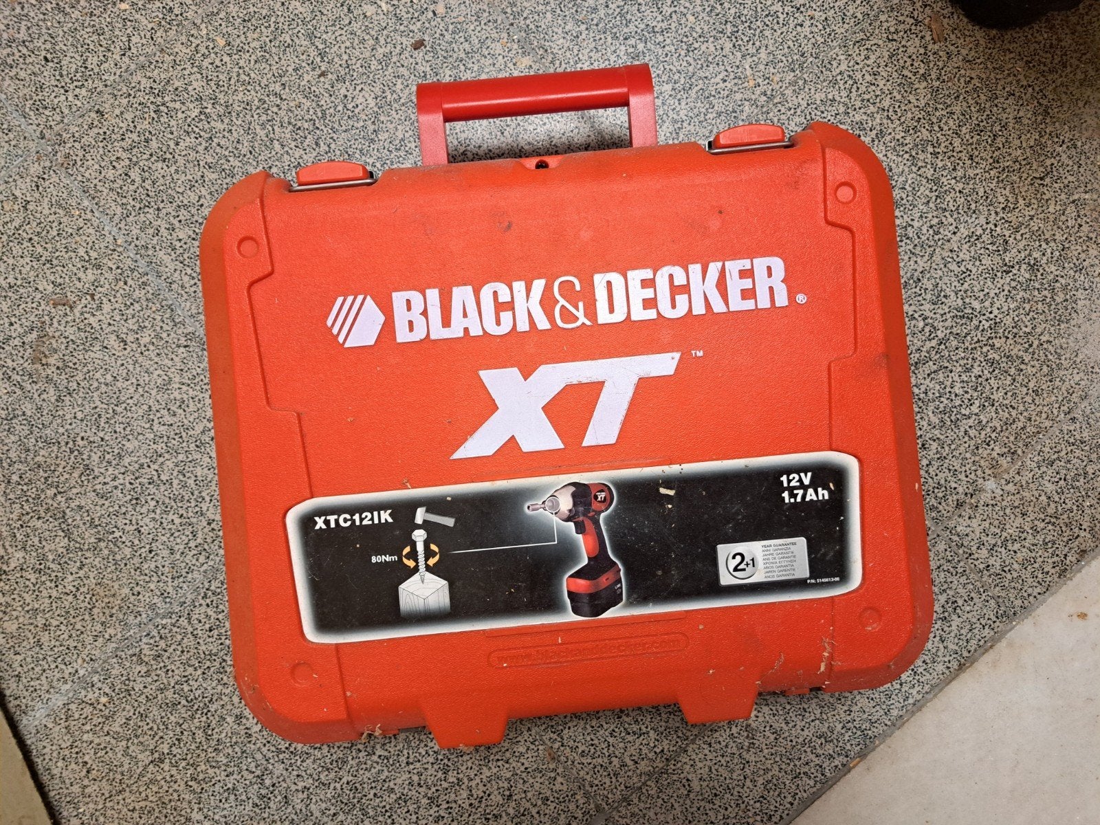 Black & Decker XT XTC121K Accu Slagschroevendraaier, Gebruikt, Variabele snelheid, Ophalen of Verzenden, Boor- en Schroefmachine