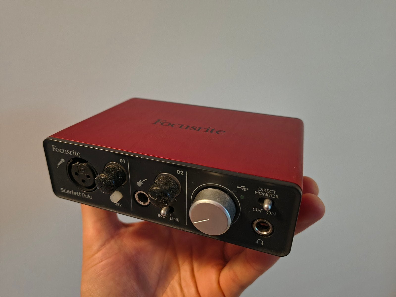 Focusrite Scarlett Solo USB Audio Interface, Ophalen of Verzenden, Zo goed als nieuw, Overige typen
