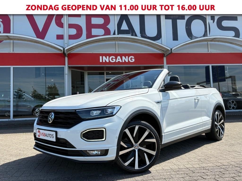 Volkswagen T-ROC CABRIO 1.5 TSI ACT. 150PK AUT. R-LINE LEER, Automaat, Huisgarantie, Wit, Leder