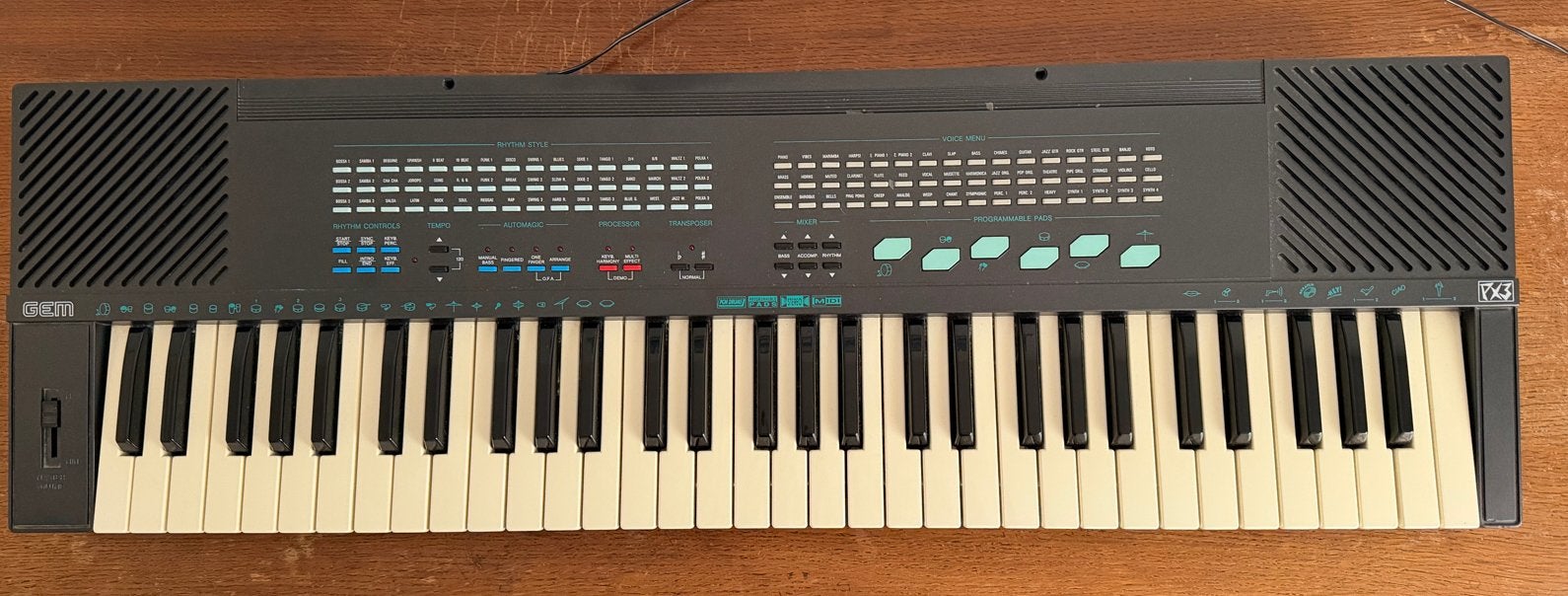 GEM PX 3 Keyboard met MIDI-aansluiting, Ophalen, Midi-aansluiting, Gem, 61 toetsen