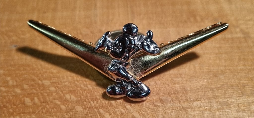Vintage Mickey Mouse Kraagklem / Das Speld, Ophalen of Verzenden, Mickey Mouse, Gebruikt, Overige typen