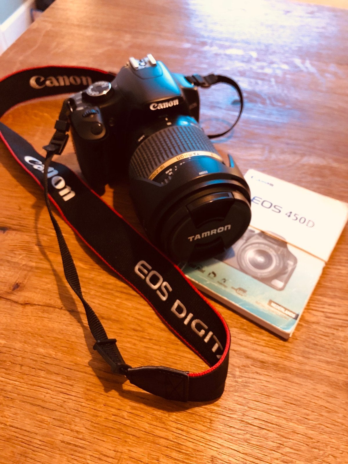 Canon EOS 450D Spiegelreflexcamera met Tamron 18-270mm lens, Audio, Tv en Foto, Fotocamera's Digitaal, Gebruikt, Spiegelreflex
