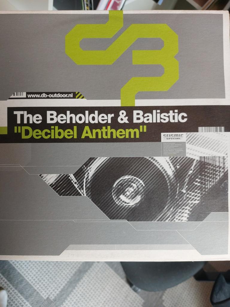 The beholder&Balistic - Decibel anthem. Hardstyle 12", Ophalen of Verzenden, Gebruikt, 12 inch