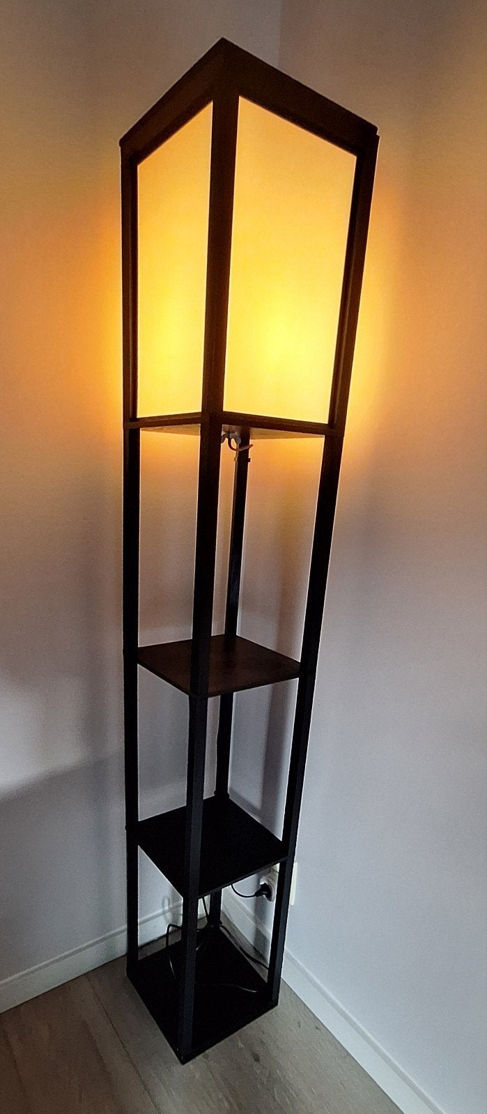 Vloerlamp Lucide Menno, Huis en Inrichting, Lampen | Vloerlampen, Gebruikt, 150 tot 200 cm, Metaal, Textiel, E27 (groot), Ophalen