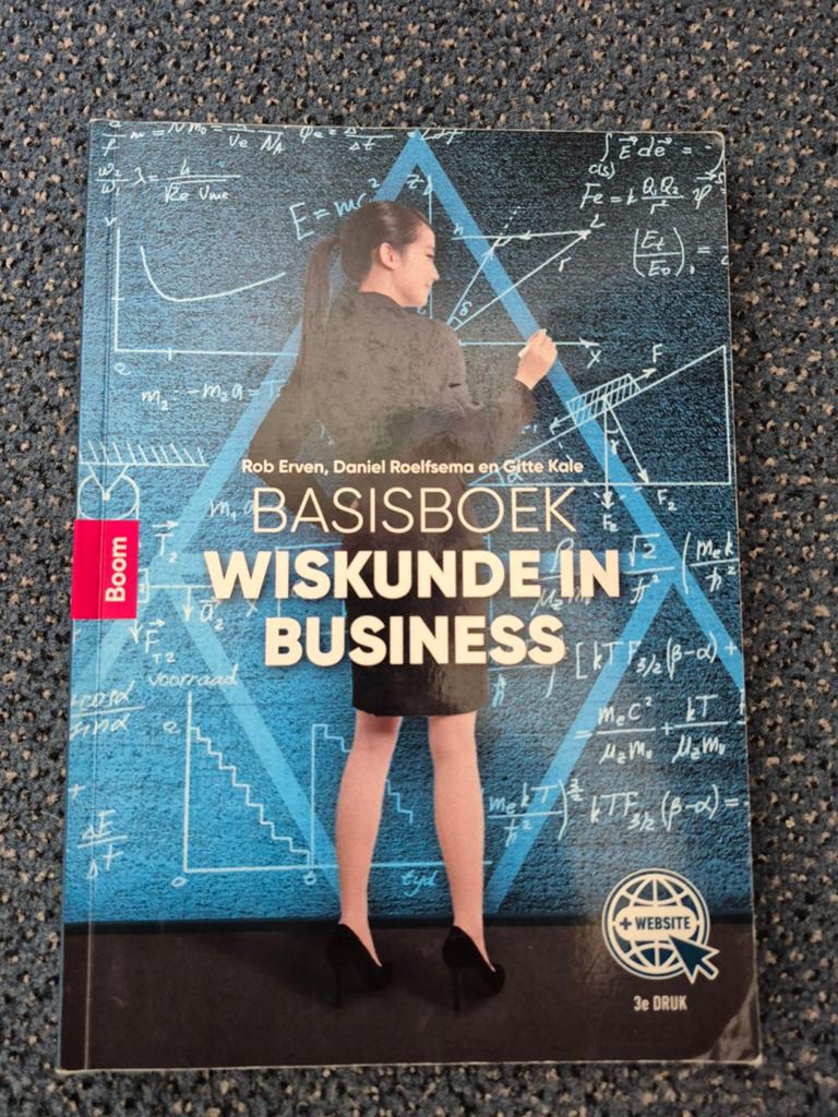 Basisboek wiskunde in business | Rob Erven, Boeken, Studieboeken en Cursussen, Gelezen, Rob Erven, Beta, HBO