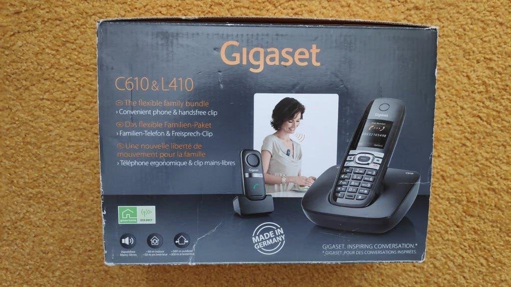 Gigaset C610 & L410 DECT telefoon met handsfree clip, Ophalen, Gebruikt, 1 handset