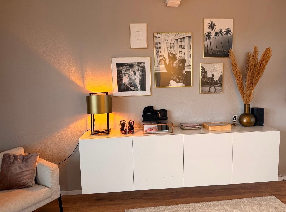 2x IKEA Besta met rails en glasplaat - Zo goed als nieuw, Ophalen, 150 tot 200 cm, 25 tot 50 cm, Met deur(en)