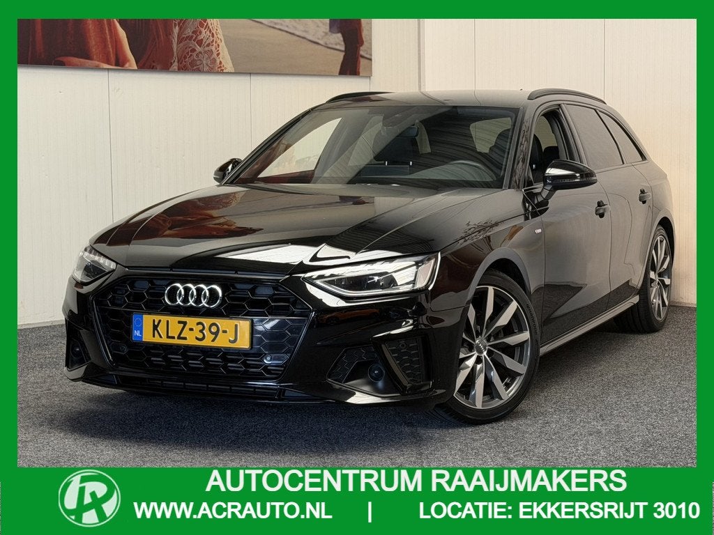 Audi A4 AVANT 35 TFSI 3x S LINE NAVIGATIE CRUISE CONTROL CLI, Voorwielaandrijving, Stof, Zwart, 4 cilinders