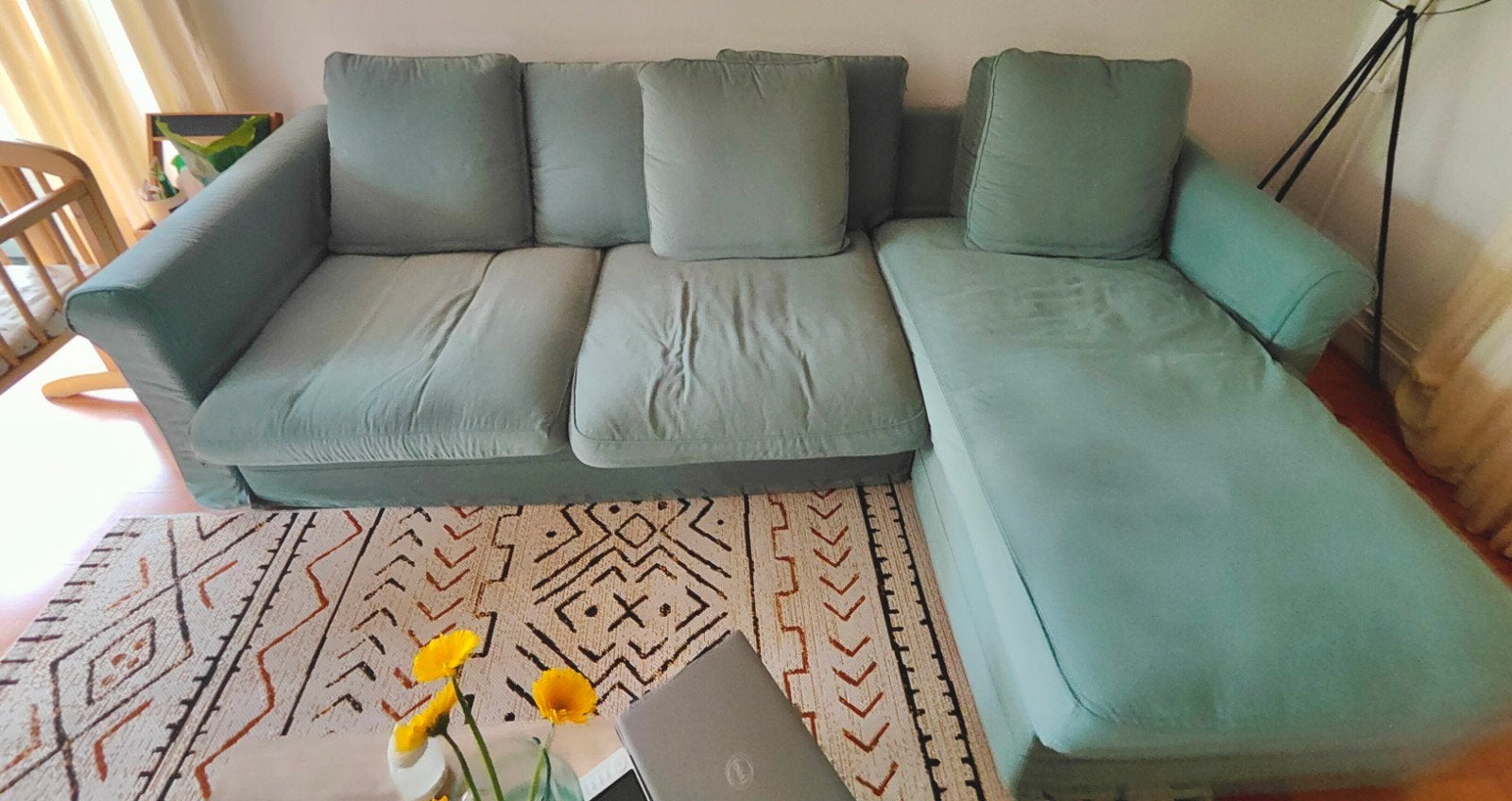 Gronlid IKEA Slaap Bank/Sofa Bed 3 seats, Ophalen, Tweepersoons, 140 cm, Zo goed als nieuw
