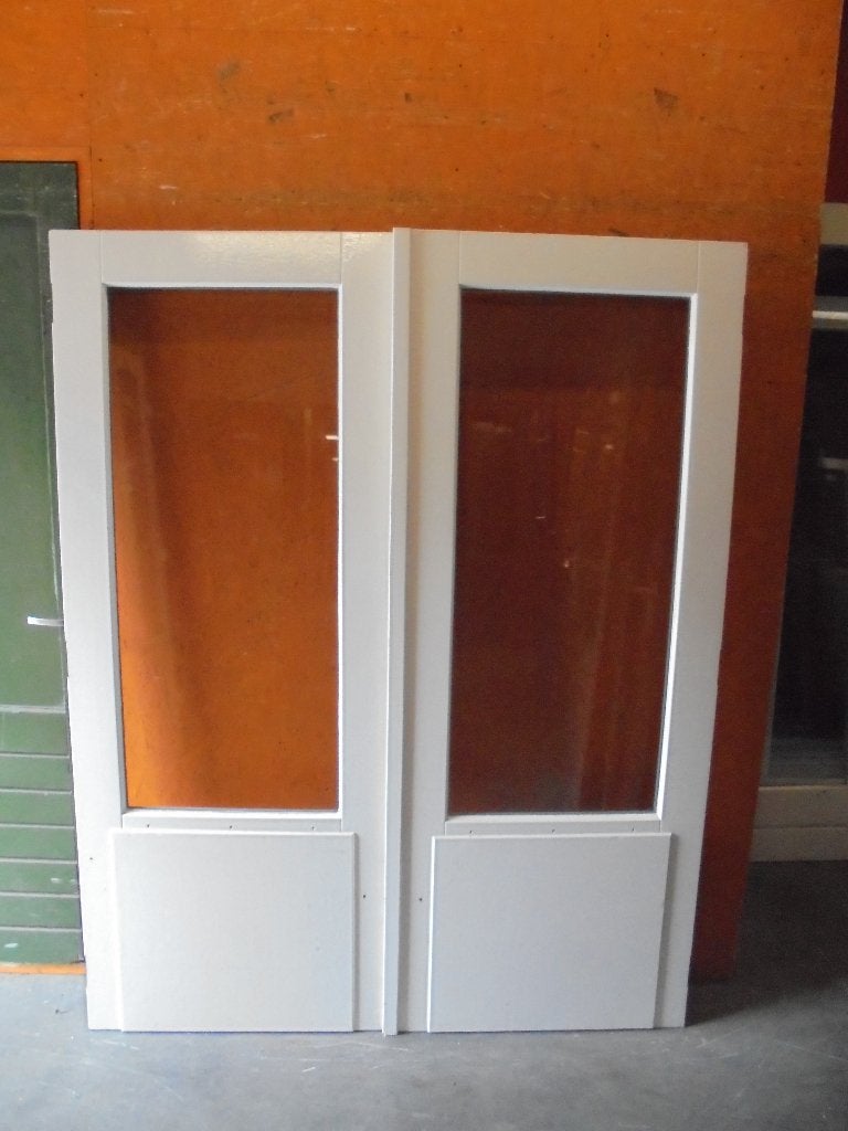 Openslaande buitendeuren dubbelglas, 158 x 201,5 (nr. KR475A, Doe-het-zelf en Verbouw, Deuren en Horren, Ophalen, 120 cm of meer