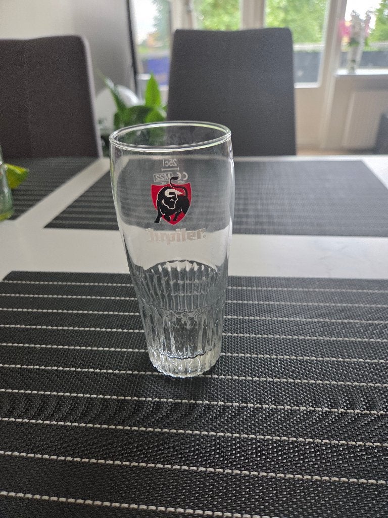 Jupiler-glas 250 ml., Ophalen, Zo goed als nieuw, Bierglas