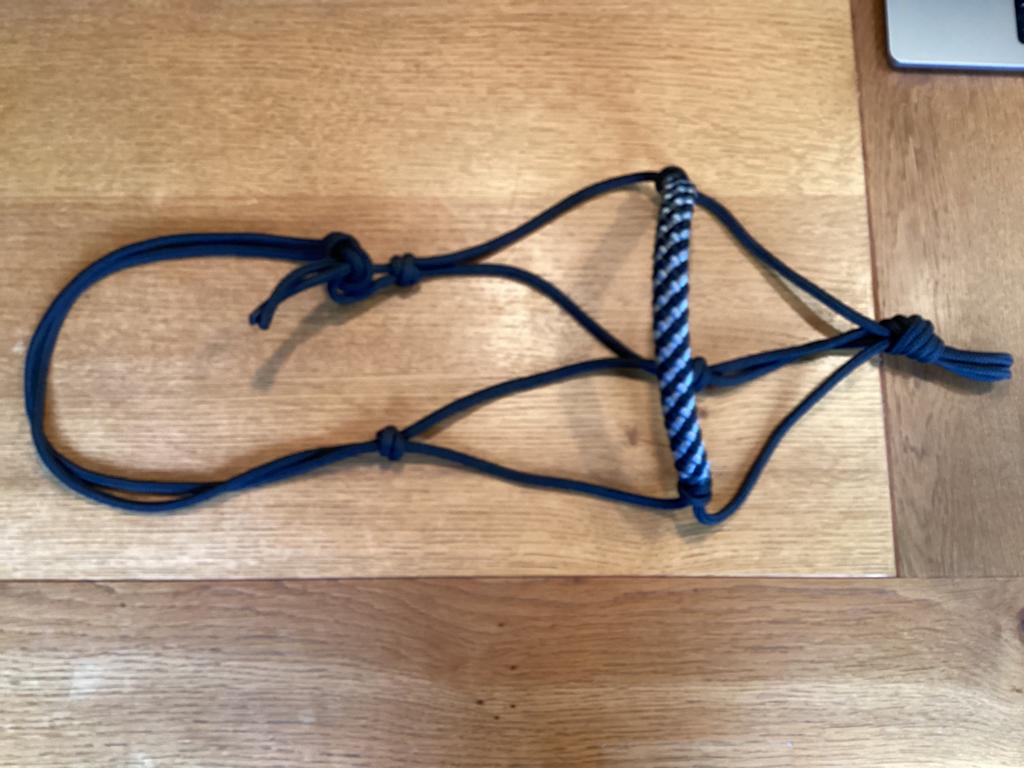 Touwhalster voor paard/pony zwart met zachte neusriem NIEUW, Dieren en Toebehoren, Ophalen of Verzenden, Nieuw, Recreatie