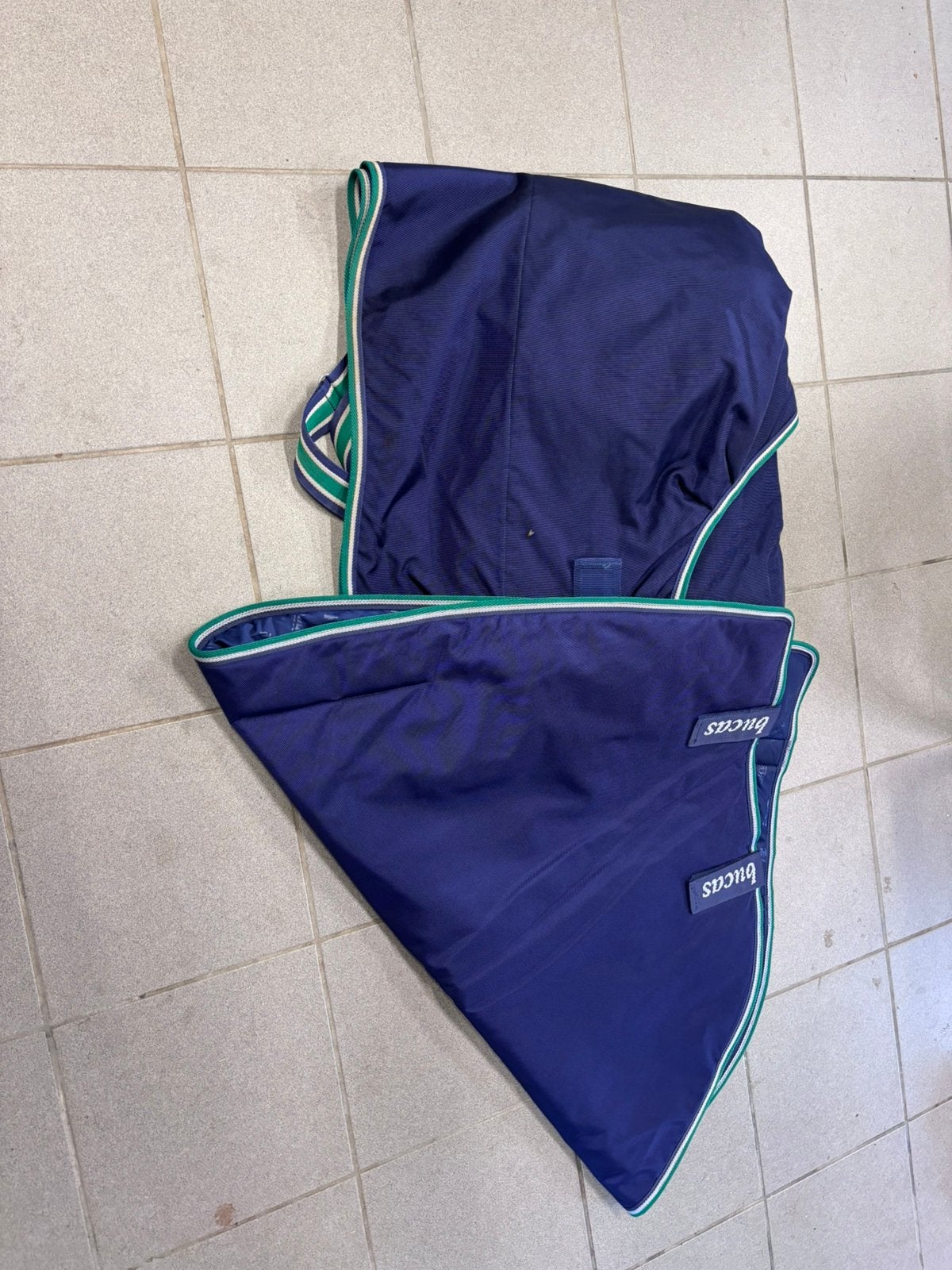 Bucas smartex medium 198, Dieren en Toebehoren, Afneembare hals, Ophalen of Verzenden, Zo goed als nieuw, Blauw