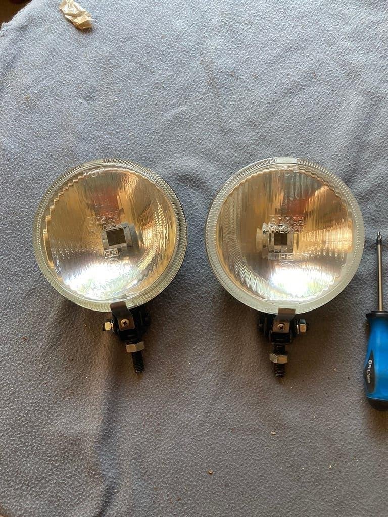 Oldtimer 2 Bosch verstralers type 140, Auto-onderdelen, Verlichting, Ophalen of Verzenden, Gebruikt