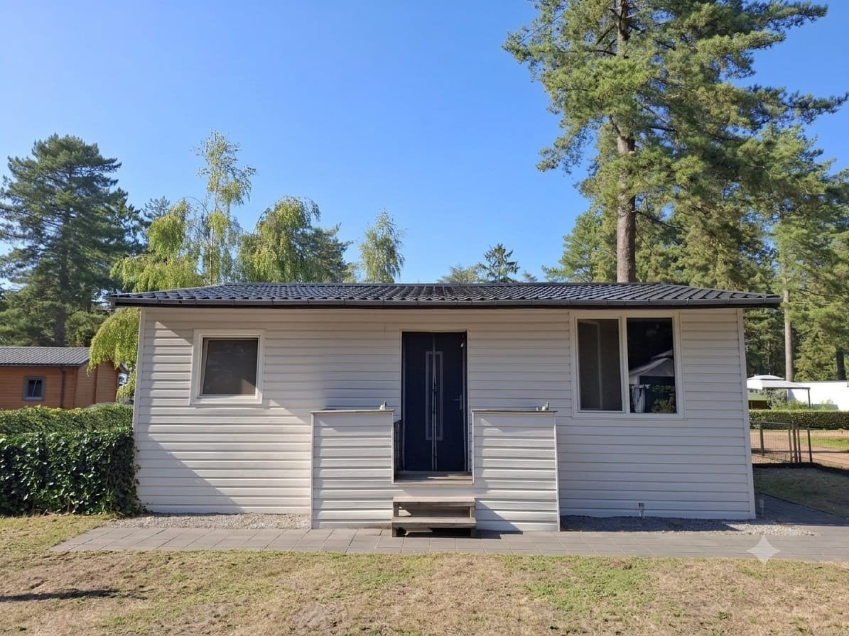 Ruim, instapklaar en winterhard Chalet op Tulderheyde, In bos, 2 slaapkamers, Antwerpen of Vlaanderen, Recreatiepark