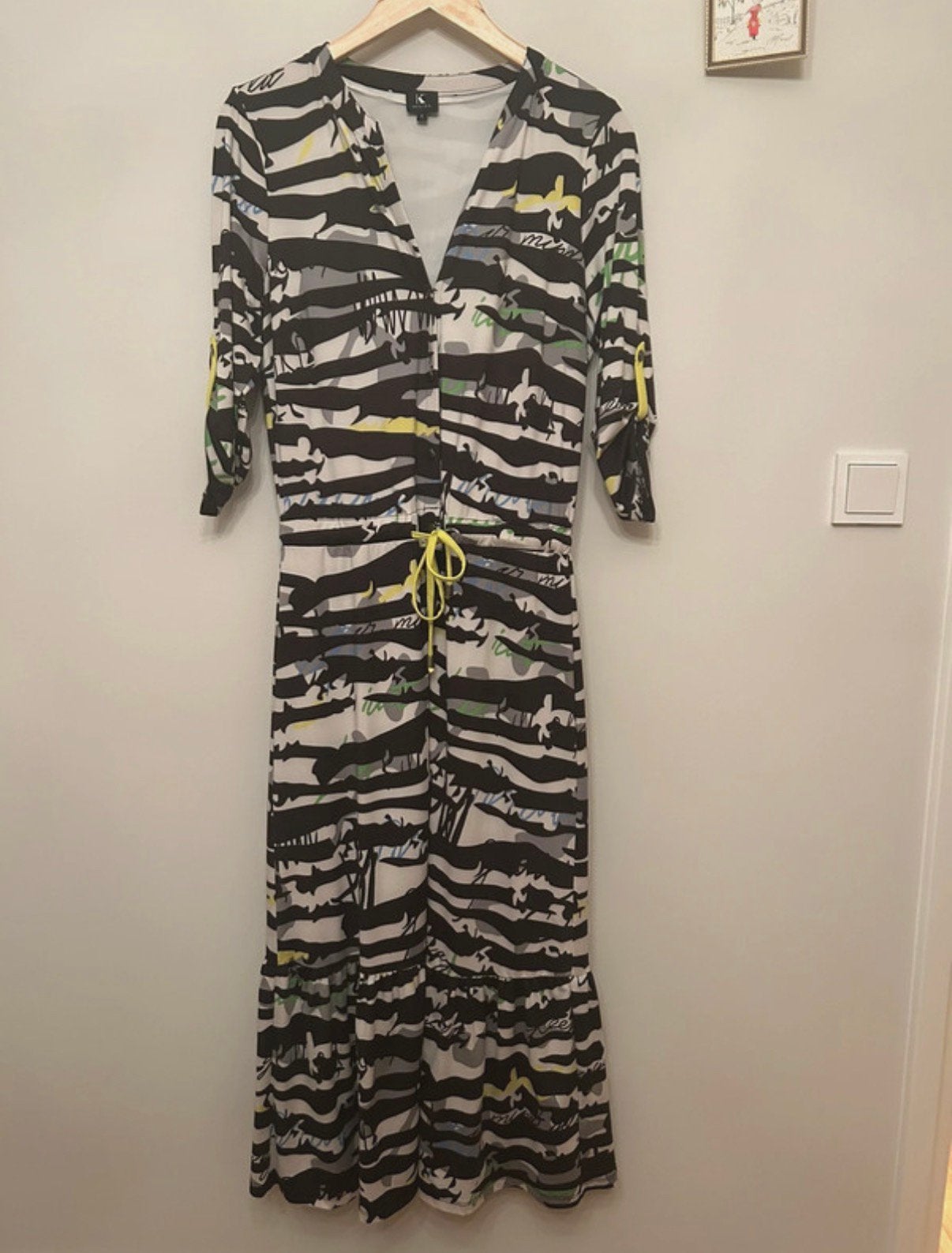 K-DESIGN lange jurk - maat S, Kleding | Dames, Meerkleurig, Ophalen of Verzenden, Zo goed als nieuw, Maat 36 (S)