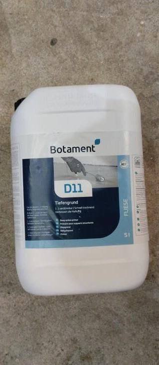 Botament D11 Tiefengrund - 5L Diepgrond voor Tegels, Ophalen of Verzenden, Nieuw