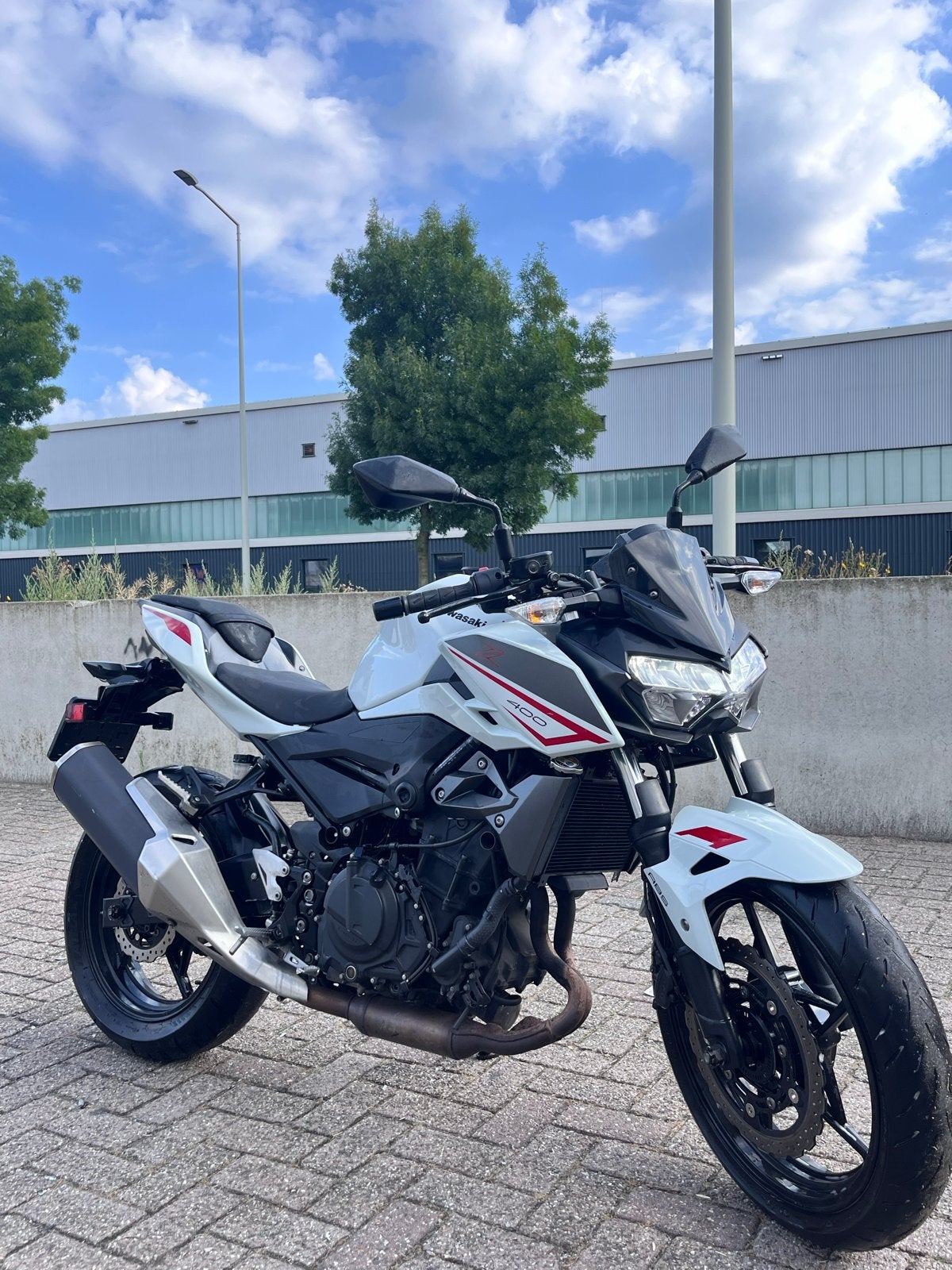 Kawasaki Z400 ABS Wit, Motoren, 400 cc, 2 cilinders, Gebruikt, Particulier