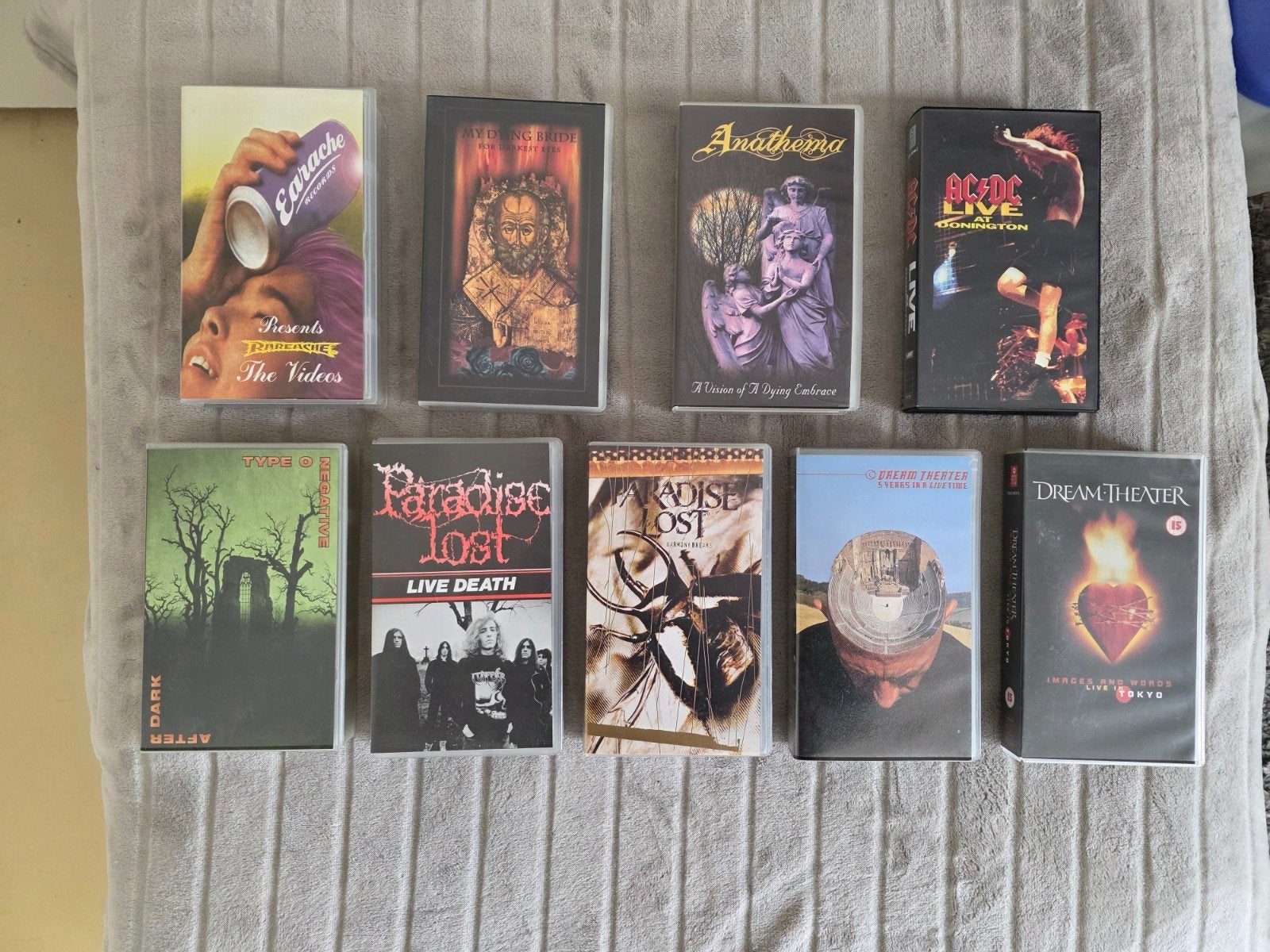 Diverse VHS-collectie: type 0 Negative, MDB, Paradise Lost, Cd's en Dvd's, Muziek, Vanaf 16 jaar, Ophalen of Verzenden, VHS