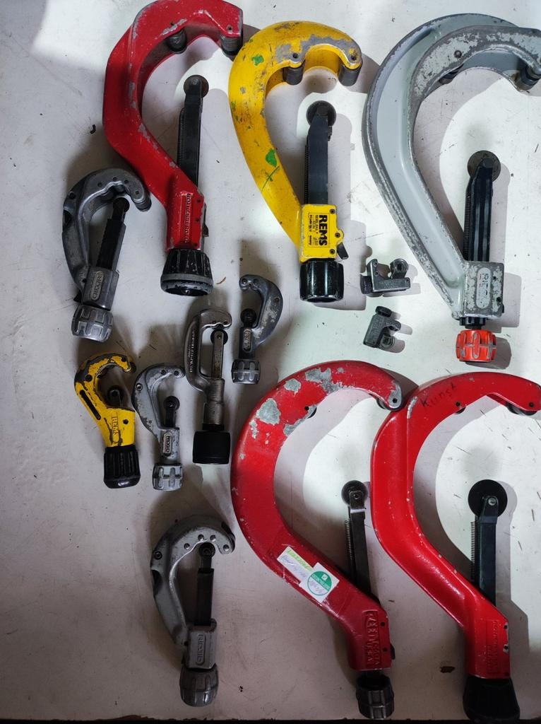 Diverse pijpsnijders te koop - Ridgid, Rems en meer, Doe-het-zelf en Verbouw, Gereedschap | Handgereedschap, Ophalen of Verzenden