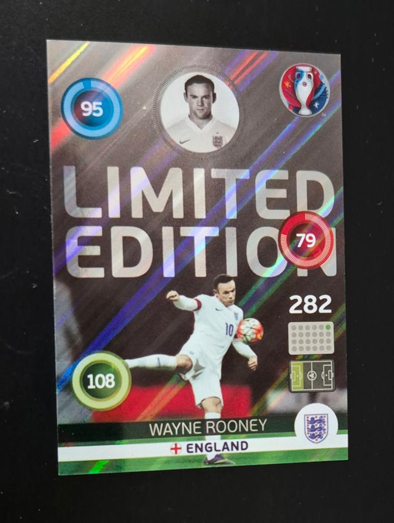 Panini Adrenalyn XL - Euro 2016 Limited Edition - Rooney, Ophalen of Verzenden, Zo goed als nieuw, Plaatje