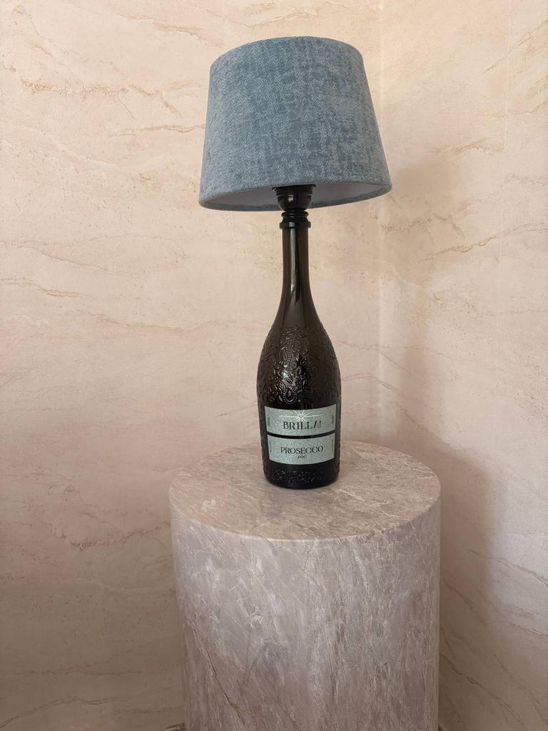 Pantau German Design flessenlamp E27 - Nieuw, Huis en Inrichting, Ophalen of Verzenden, Zo goed als nieuw, Glas, 50 tot 75 cm