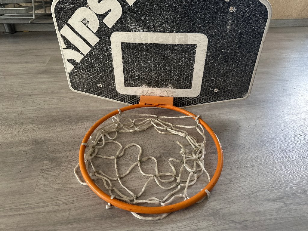 Basketball ring met net en backboard, Sport en Fitness, Ophalen, Gebruikt, Ring, Bord of Paal