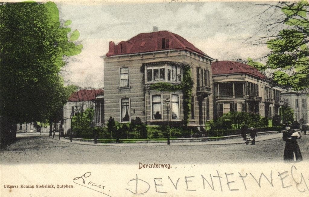 Deventerweg - Zutphen - 1902 gelopen, Verzamelen, Verzenden, Voor 1920, Gelopen, Gelderland