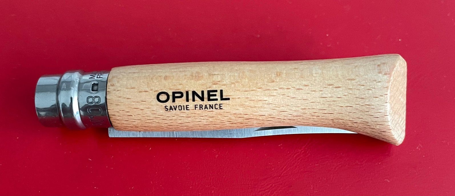 Opinel Inox no.8 zakmes met of zonder originele riemhoes, Ophalen, Nieuw
