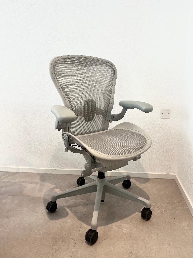 Herman Miller Aeron Refurbished, Huis en Inrichting, Bureaustoelen, Nieuw, Bureaustoel, Grijs, Ergonomisch, Ophalen of Verzenden